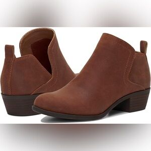 Lucky Brand Brown Bollo Ankle Booties